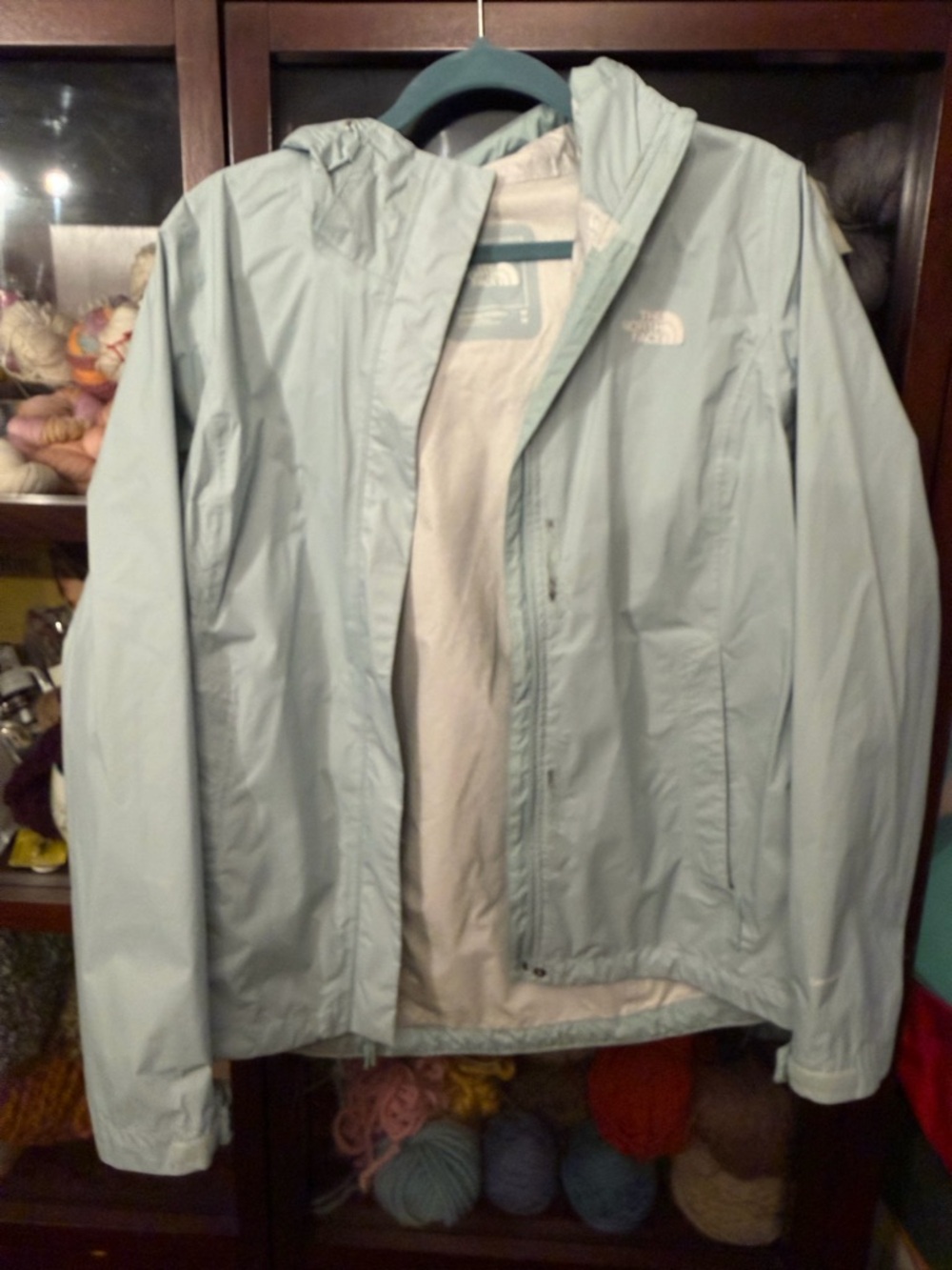 The North Face Women's Light Blue Hyvent  Jacket